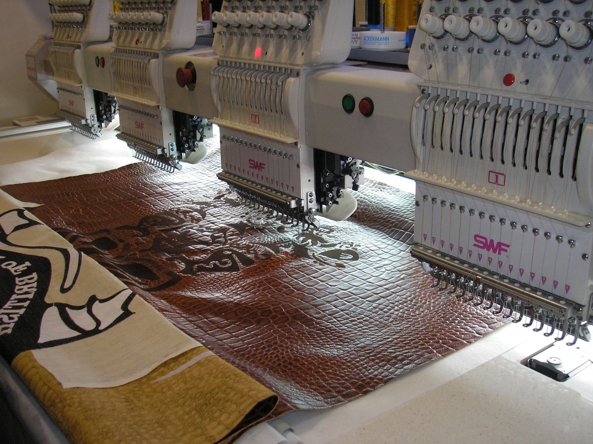Embroidery workwear bespoke fashion leather badges