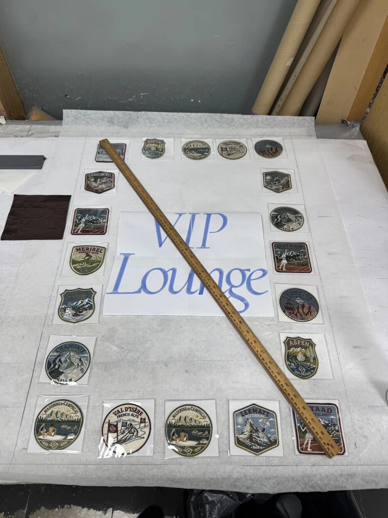 Embroidered VIP Lounge layout in progress
